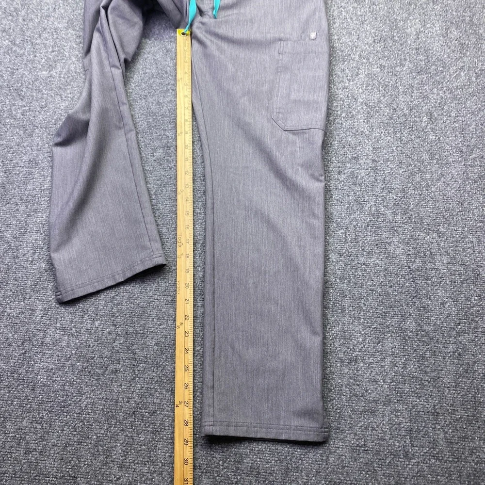 FIGS Technical Collection Grey Heather Scrub Pants‎ Mens Medium TW2000R Cargo